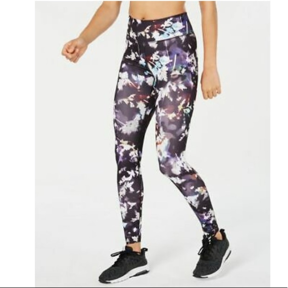 Nike Dri Fit floral print full length leggings M